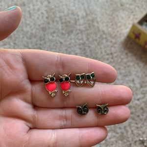Owl Earring Set